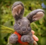 Needle felted bunny