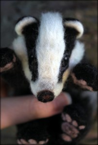Needle felted badger (18)