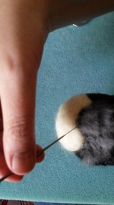 How to needle felt long animal fur (10)