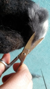 How to needle felt long animal fur (12)