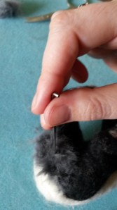 How to needle felt long animal fur (15)