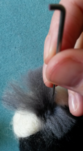 How to needle felt long animal fur (15)