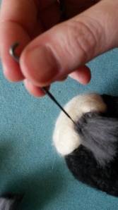 How to needle felt long animal fur (5)