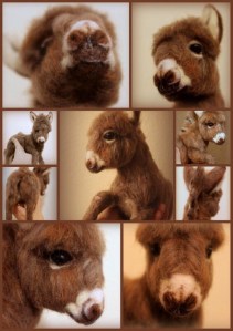 Needle felted donkey 4